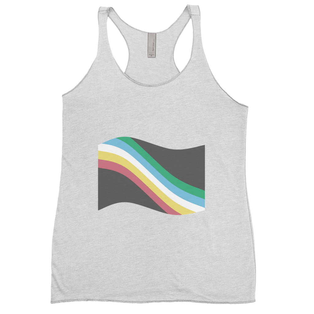 Disability and Neurodiversity Pride Flag Fitted Racerback Tank Tops | Choose Your Flag