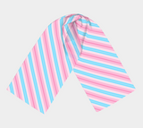 Transfeminine Candy Striped  Long Scarf