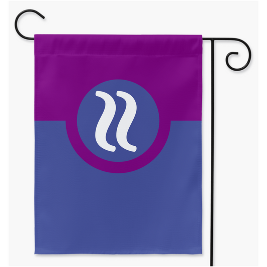 Sex-Ambivalent Yard and Garden Flag | Single Or Double-Sided | 2 Sizes | Aro Ace Spectrum