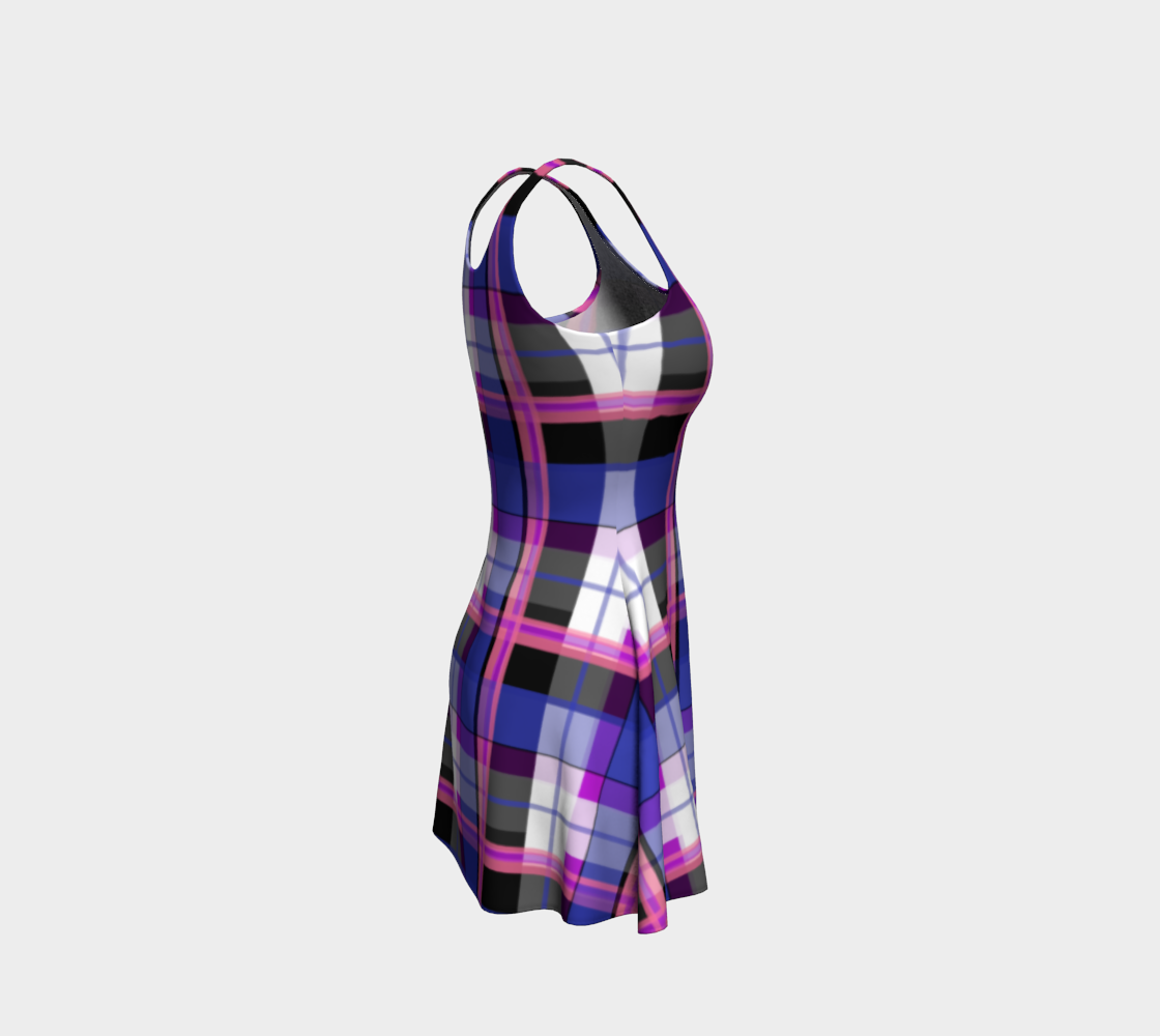 Genderfluid Plaid Flare Dress