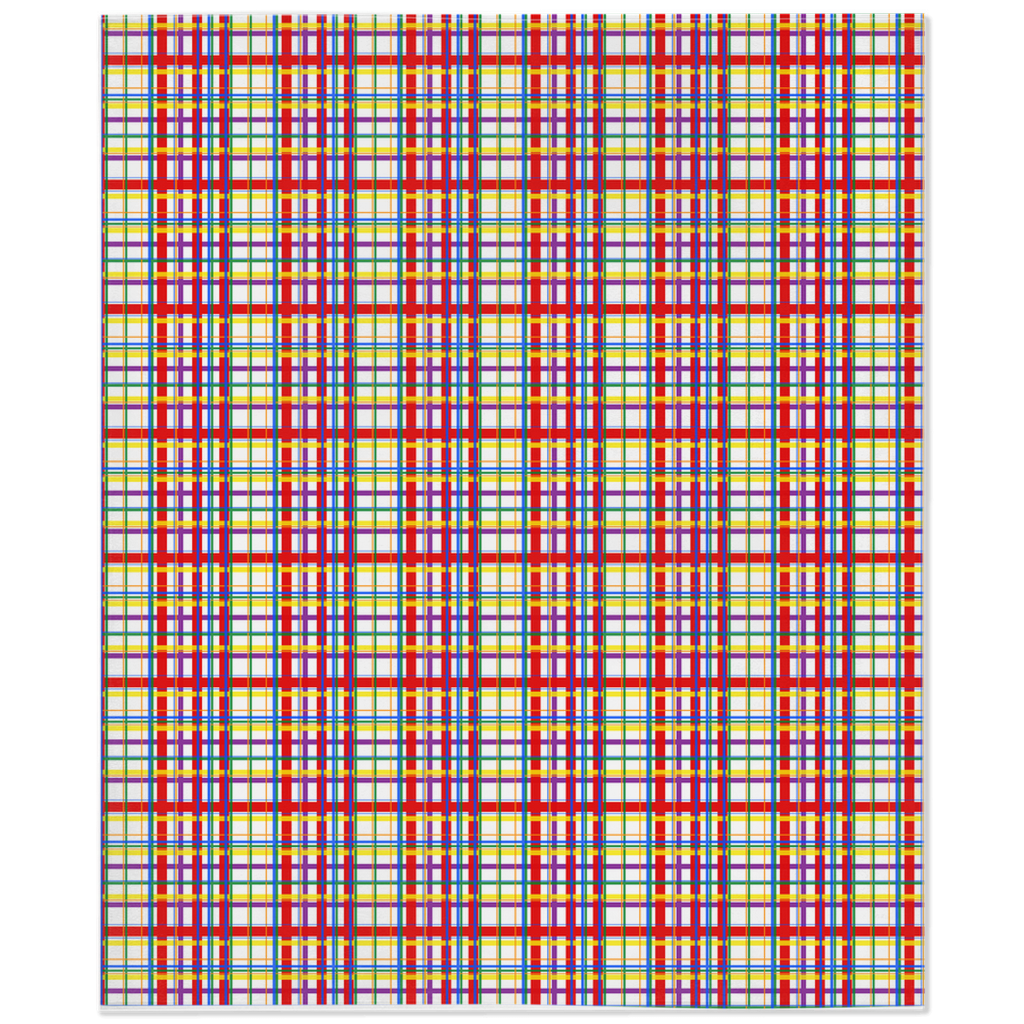 Rainbow Madras Plaid Pride Minky Blankets