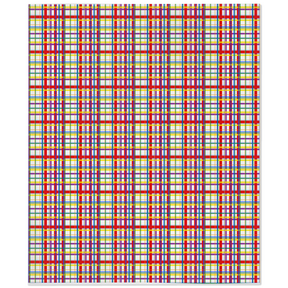 Rainbow Madras Plaid Pride Minky Blankets