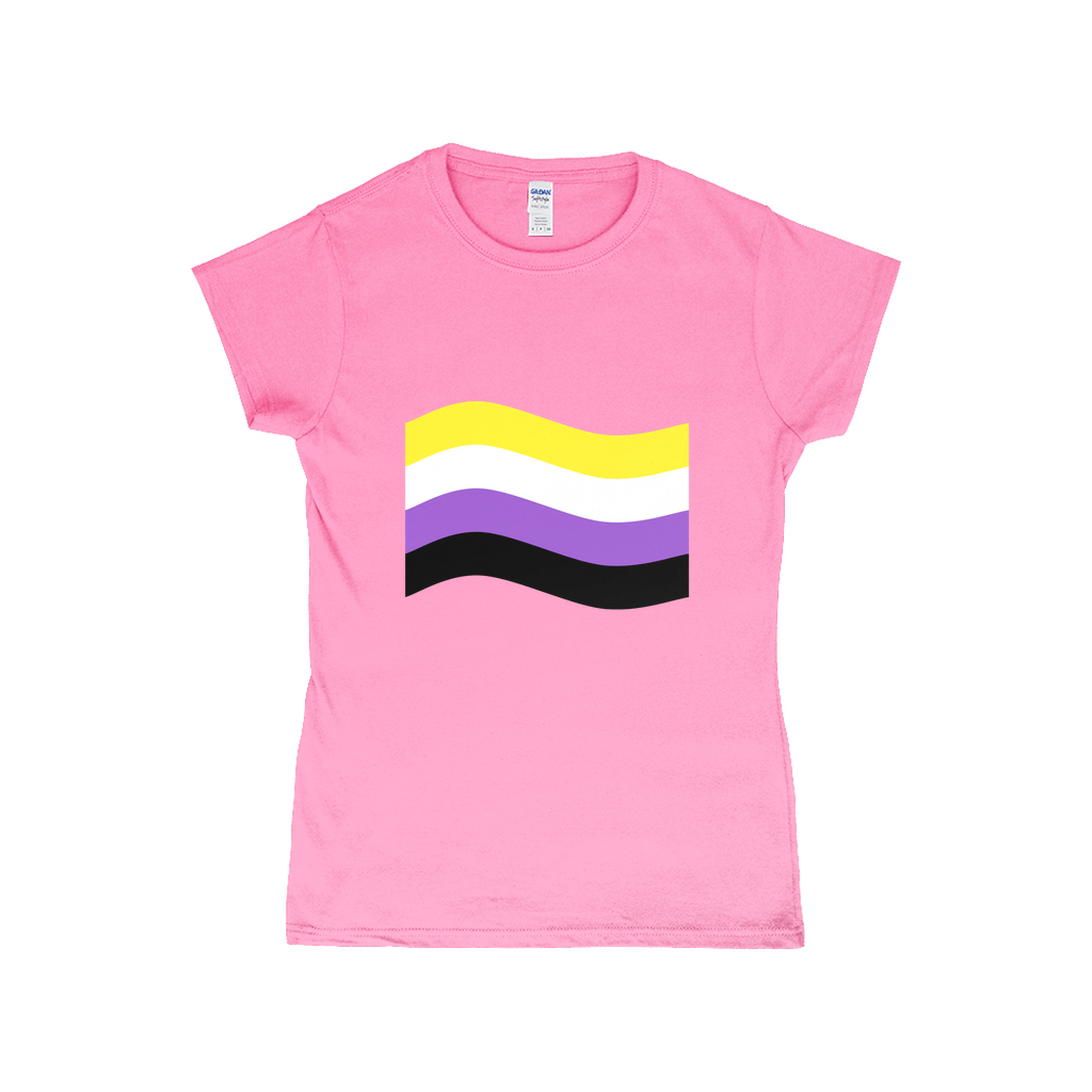 Gender Pride Flag Fitted Tshirt | Choose Your Flag | Gildan