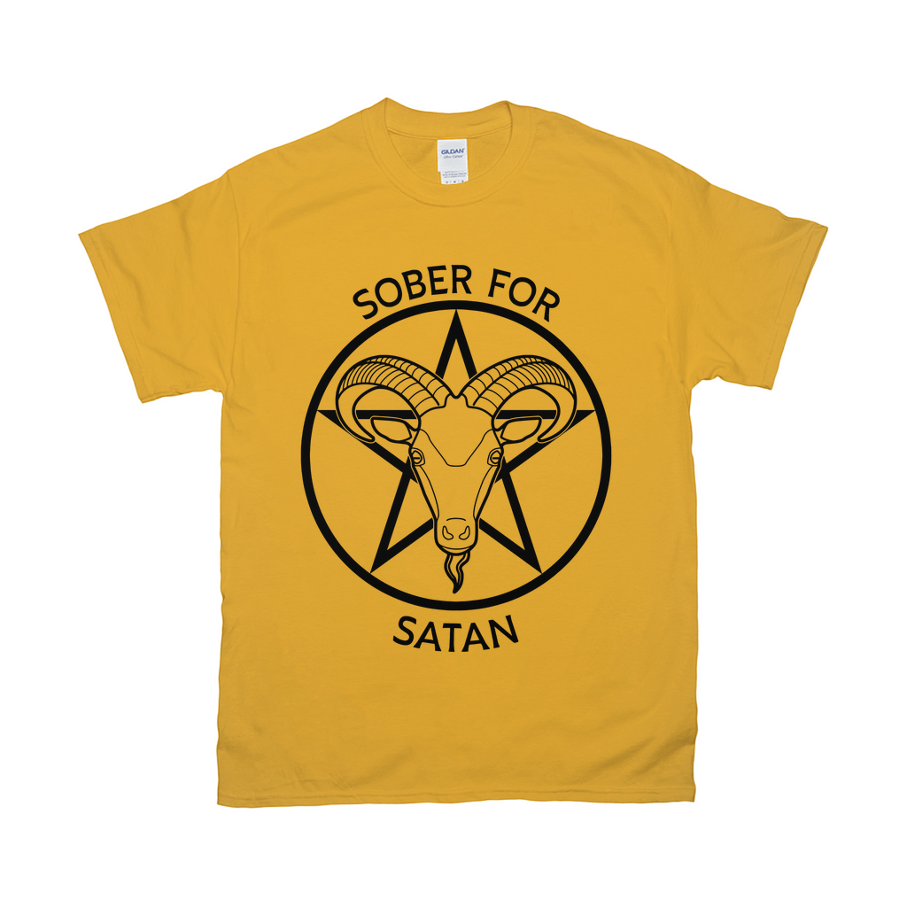 Sober for Satan Relaxed Fit Tshirt - LIGHT | Choose Your Colourway | Gildan