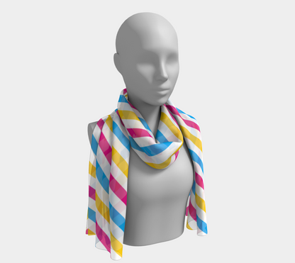 Pansexual Barber Striped Long Scarf