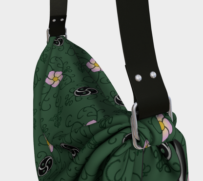 Wild Rose and Vine BDSM (Green) Origami Tote