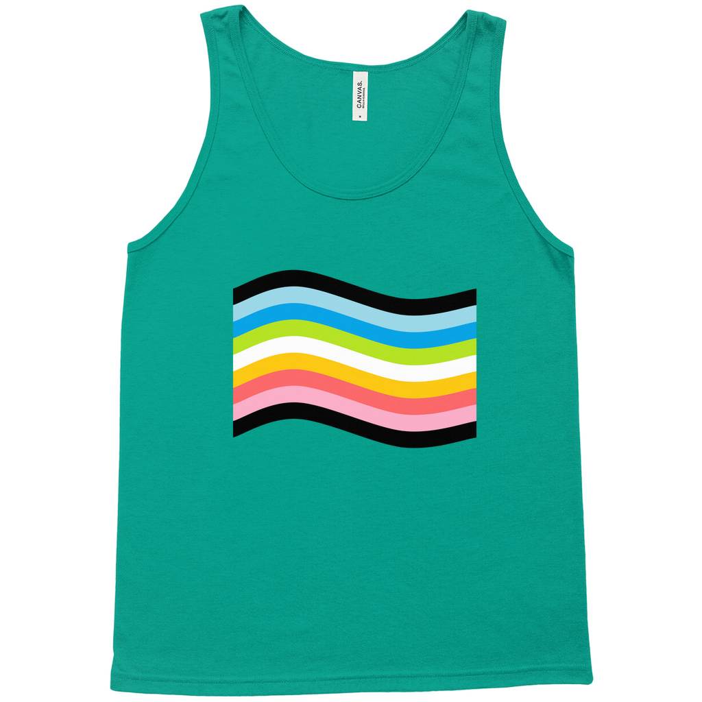 Orientation Pride Flag Relaxed Fit Tank Tops | Choose Your Flag | Bella + Canvas