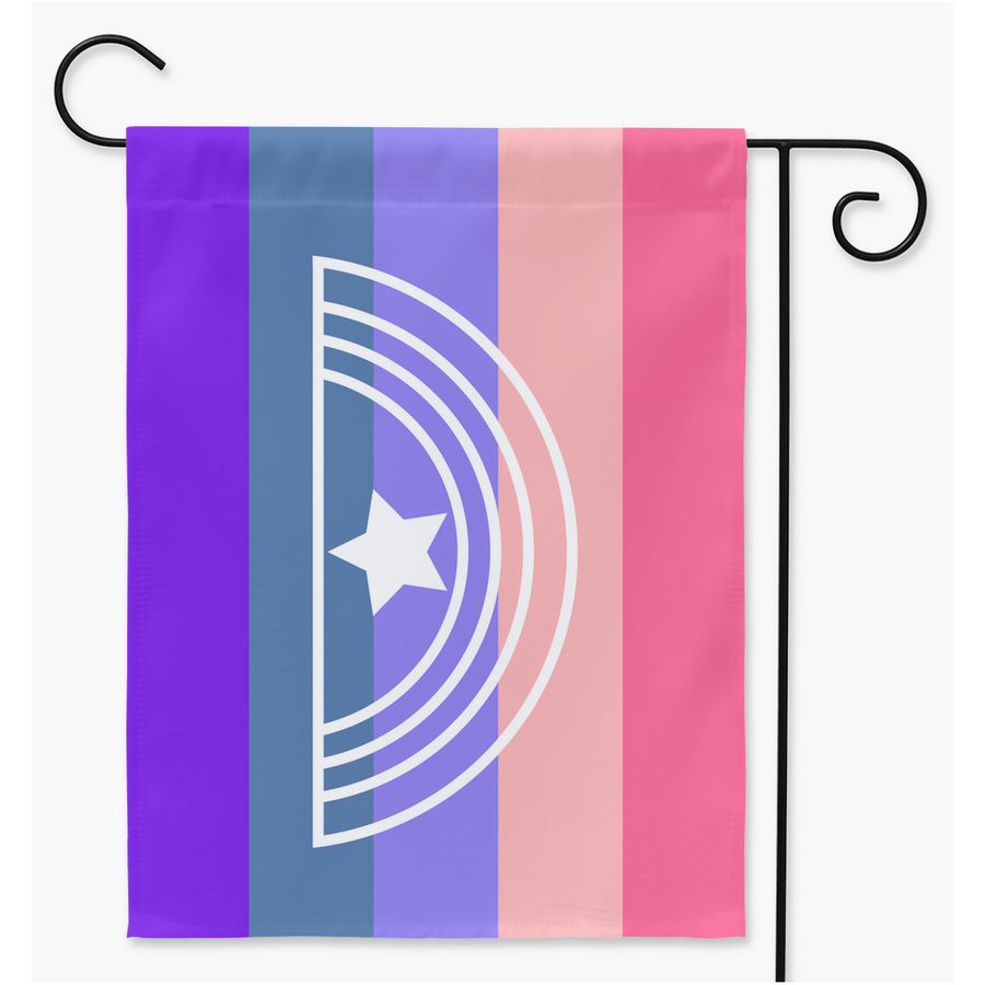 Xénofluide Yard et drapeaux de jardin | Simple ou double face | 2 tailles | Identité et expression de genre