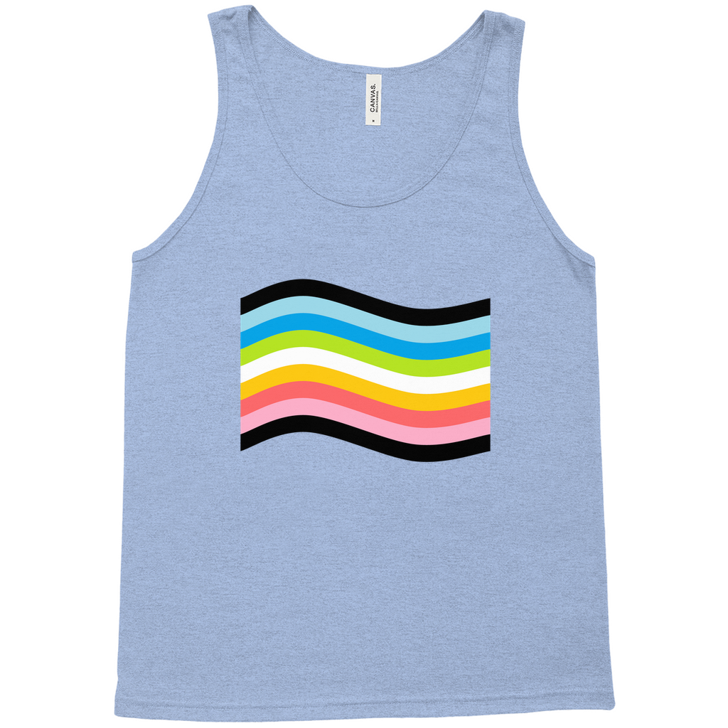 Orientation Pride Flag Relaxed Fit Tank Tops | Choose Your Flag | Bella + Canvas