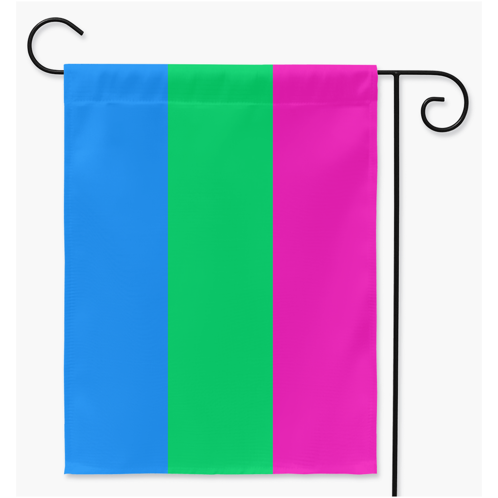 Polysexual - V1 Yard and Garden Flags | Single Or Double-Sided | 2 Sizes | Romantic and Sexual Orientations