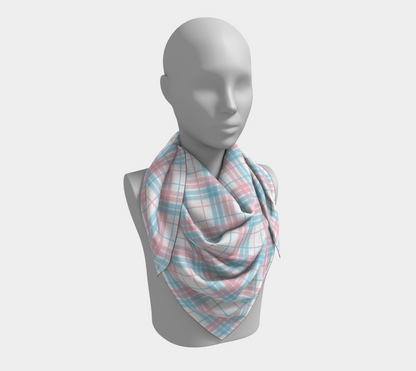 Transgender Plaid  Square Scarf