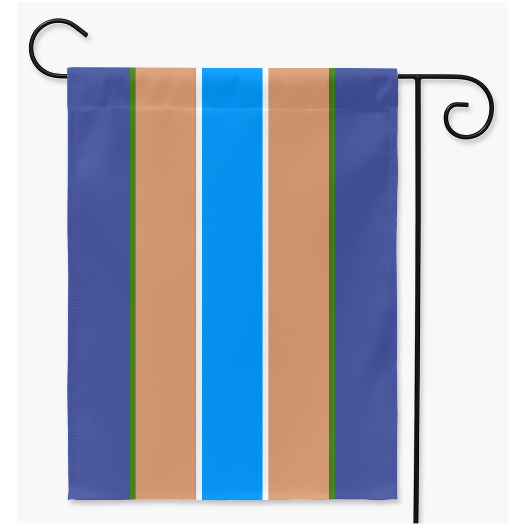 Novisexual Pride Yard and Garden Flags  | Single Or Double-Sided | 2 Sizes | Aromantic and Asexual Spectrum