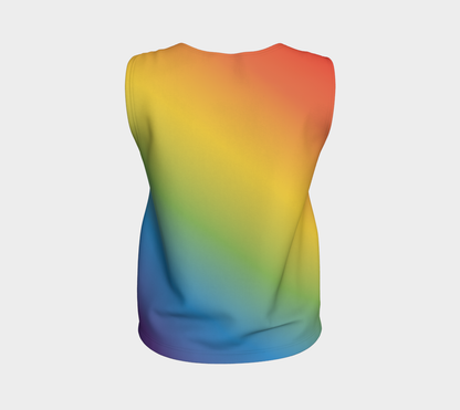 Muted Rainbow Gradient Loose Tank