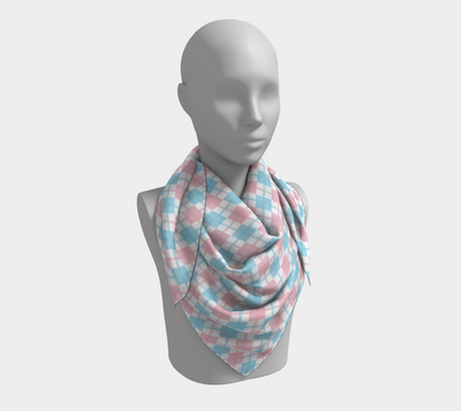 Transgender Argyle  Square Scarf