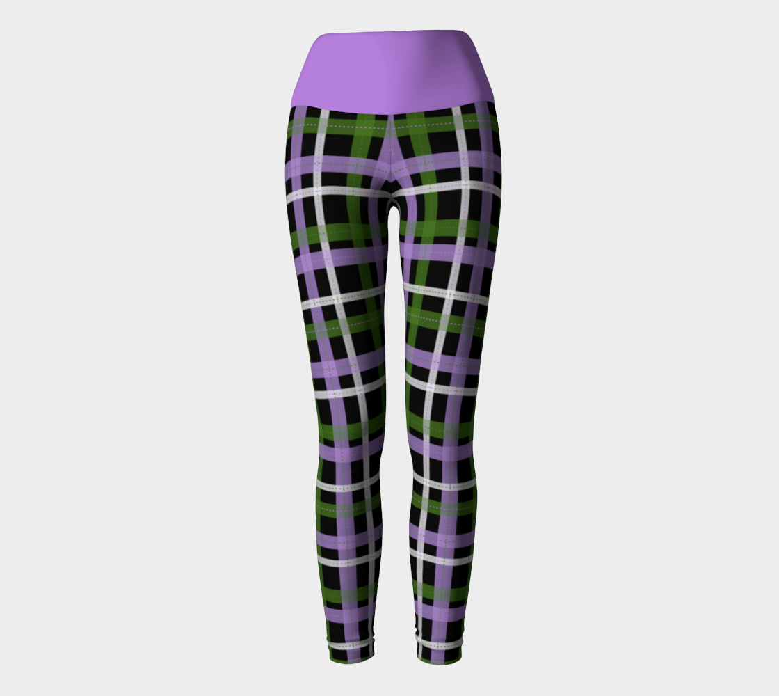 Genderqueer Plaid Yoga Leggings