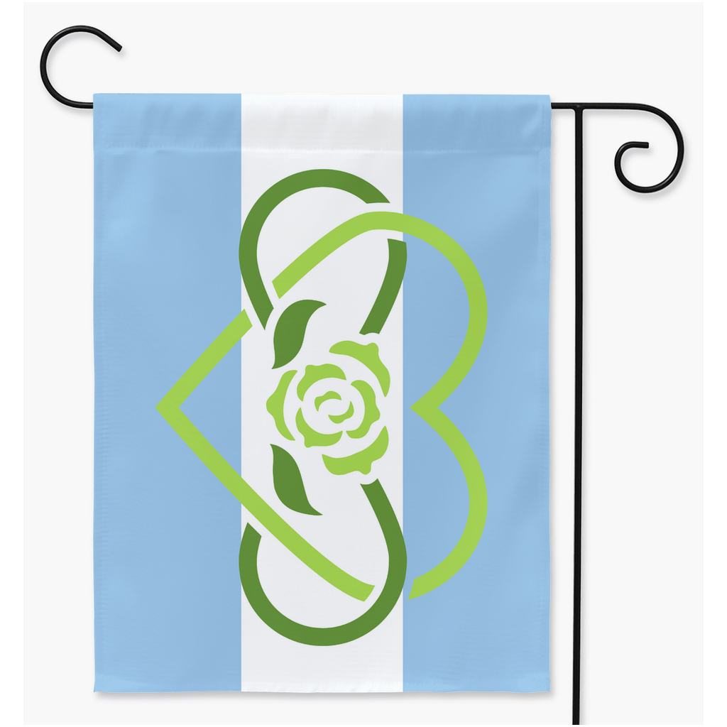 Polyamour - V3 - Drapeaux de cour et de jardin Achillean | Simple ou double face | 2 tailles