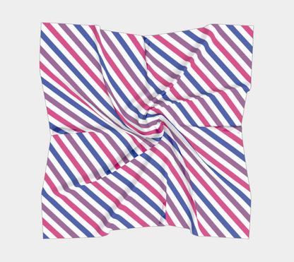 Bisexual Barber Striped  Square Scarf