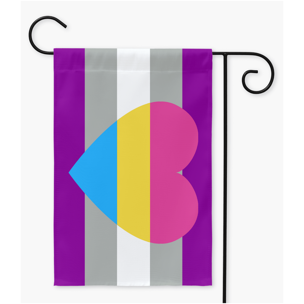 Greysexual Panromantic Pride Yard And Garden Flags | Single Or Double-Sided | 2 Sizes