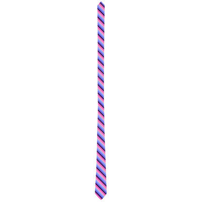 Omnisexual Candy Striped Pride Patterned Neck Ties