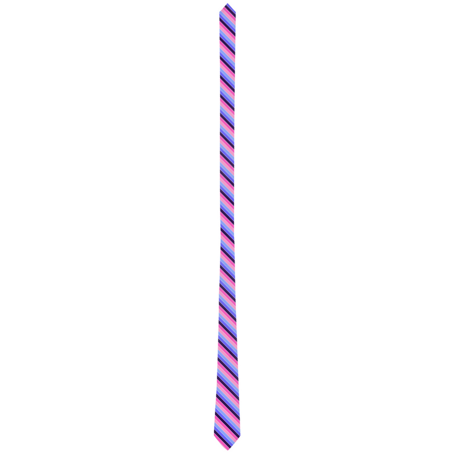 Cravates à motifs de fierté rayée de bonbons omnisexuels
