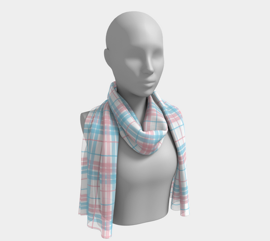 Transgender Plaid  Long Scarf