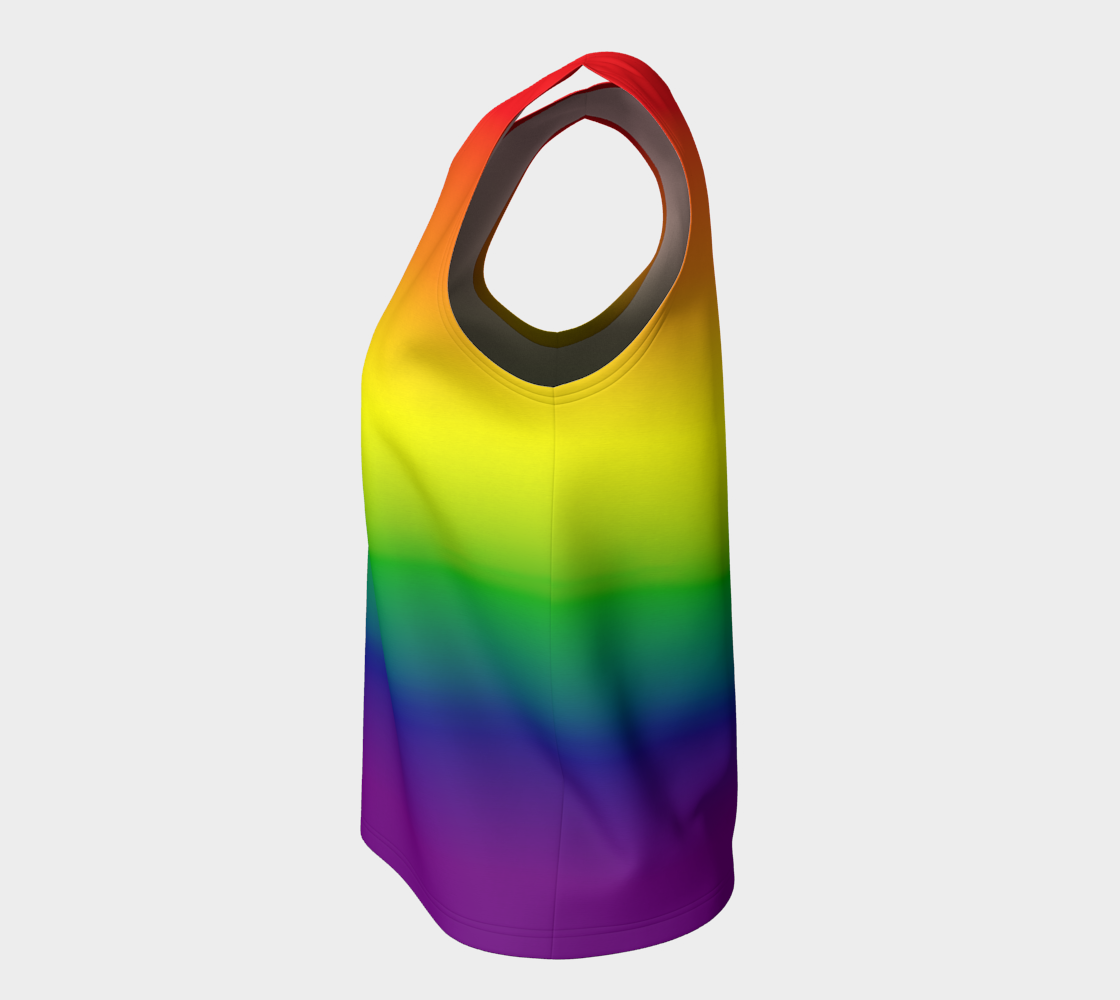 Rainbow Gradient Loose Tank (Long)