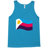 Polyamory Pride Flag Relaxed Fit Tank Tops | Choose Your Flag | Bella + Canvas