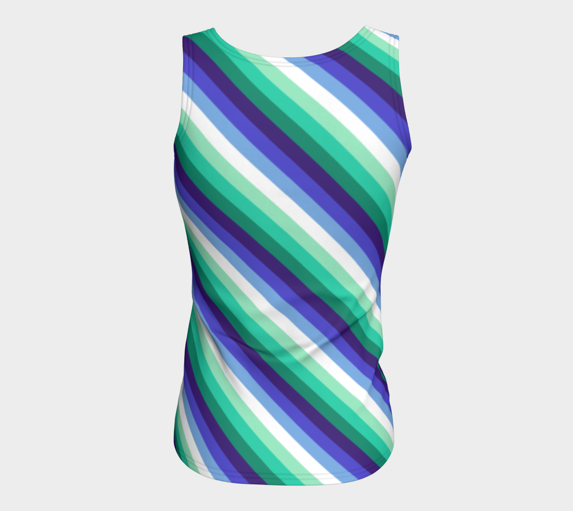 Gay Man (formerly Vincian - V2) Striped Fitted Tank (Long)