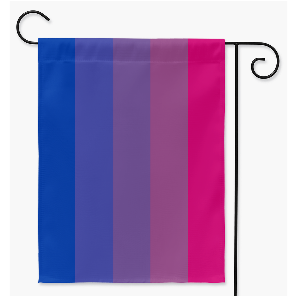 Biflux Pride Yard and Garden Flags  | Single Or Double-Sided | 2 Sizes | Sexual And Romantic Orientations