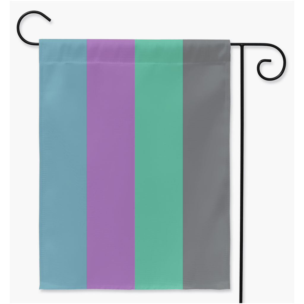 Enigmasexual Pride Yard and Garden Flags  | Single Or Double-Sided | 2 Sizes | Aro Ace Spectrum