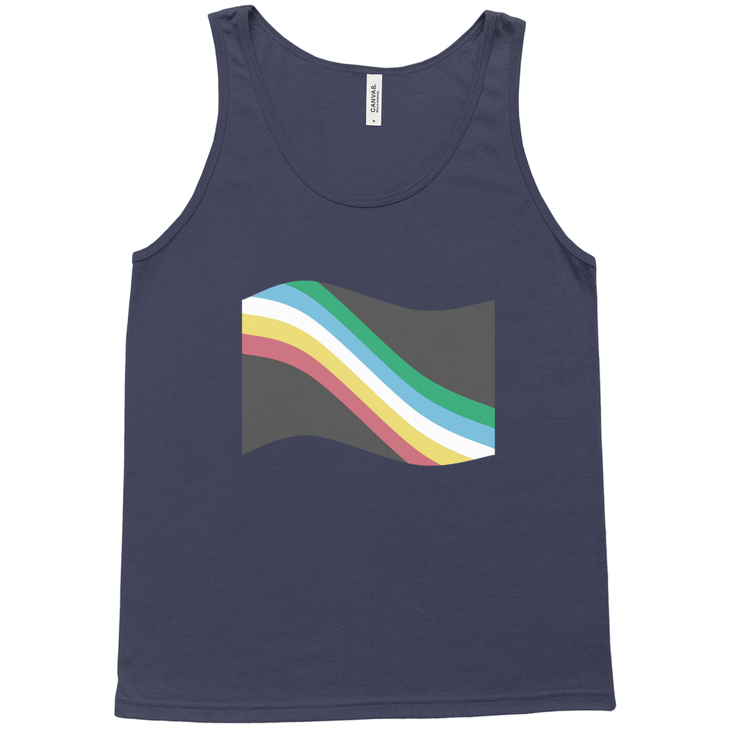 Disability and Neurodiversity Pride Flag Relaxed Fit Tank Tops | Choose Your Flag | Bella + Canvas