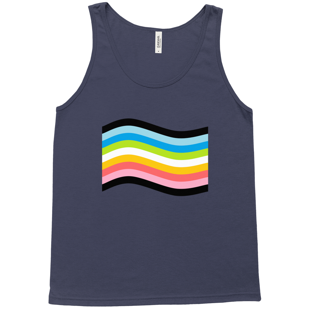 Orientation Pride Flag Relaxed Fit Tank Tops | Choose Your Flag | Bella + Canvas