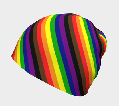 Philly Rainbow Striped Beanie