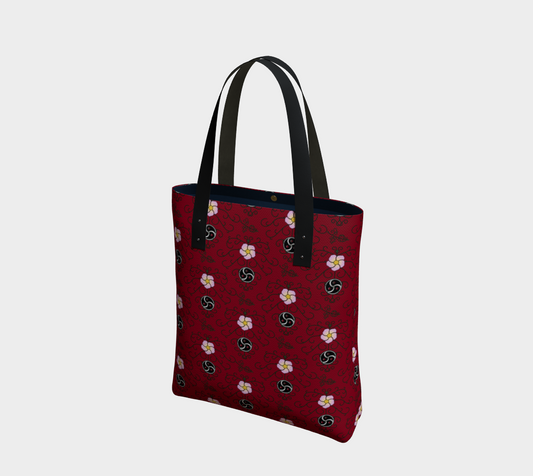 Wild Rose and Vine BDSM (Red) Tote Bag