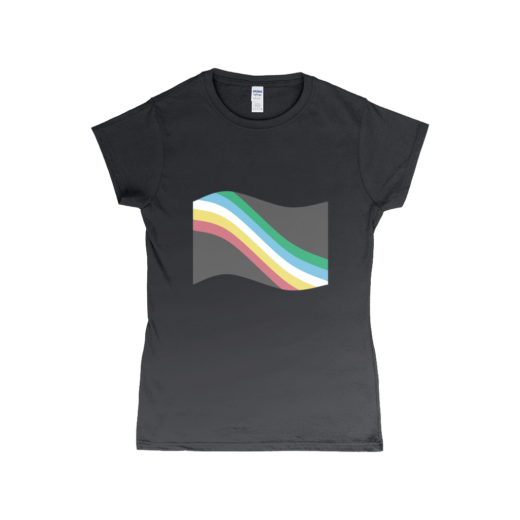 Disability and Neurodiversity Pride Flag Fitted Tshirt | Choose Your Flag | Gildan