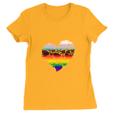 Heart Of Hearts Fitted T-Shirts | Choose Your Colourway | Bella + Canvas