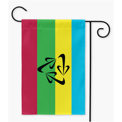 Choose Your Polyamory Pride Yard and Garden Flags  | Single Or Double-Sided | 2 Sizes