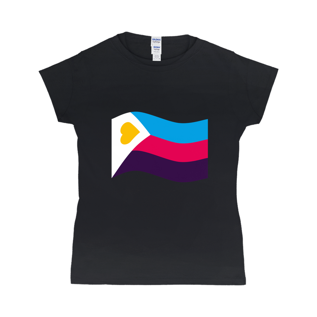 Polyamory Pride Flag Fitted Tshirt | Choose Your Flag | Gildan