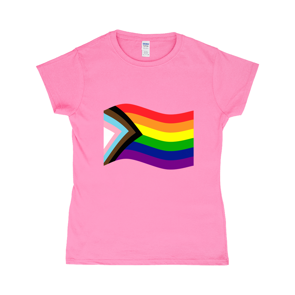 Rainbow Pride Flag Fitted Tshirt | Choose Your Flag | Gildan