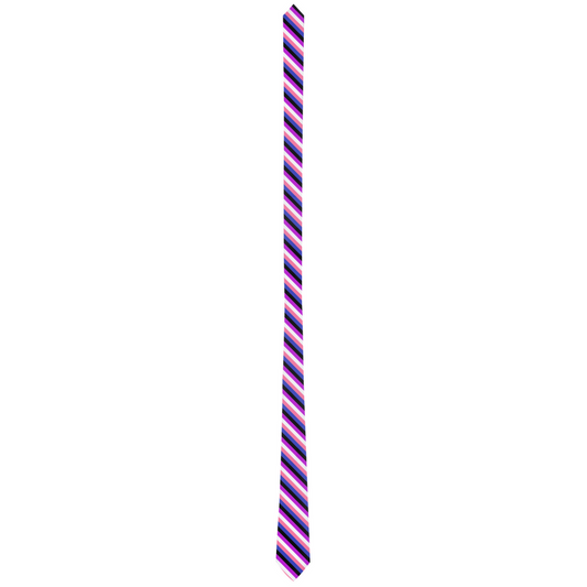 Genderfluid Striped Pride Patterned Neck Ties