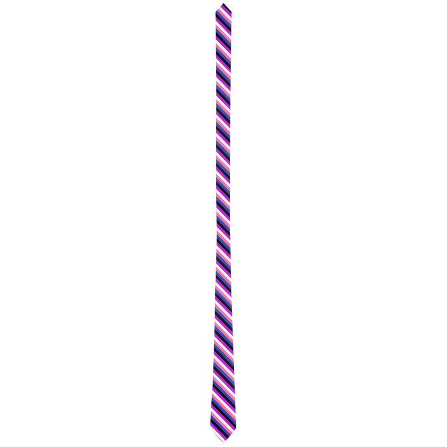 Genderfluid Striped Pride Patterned Neck Ties