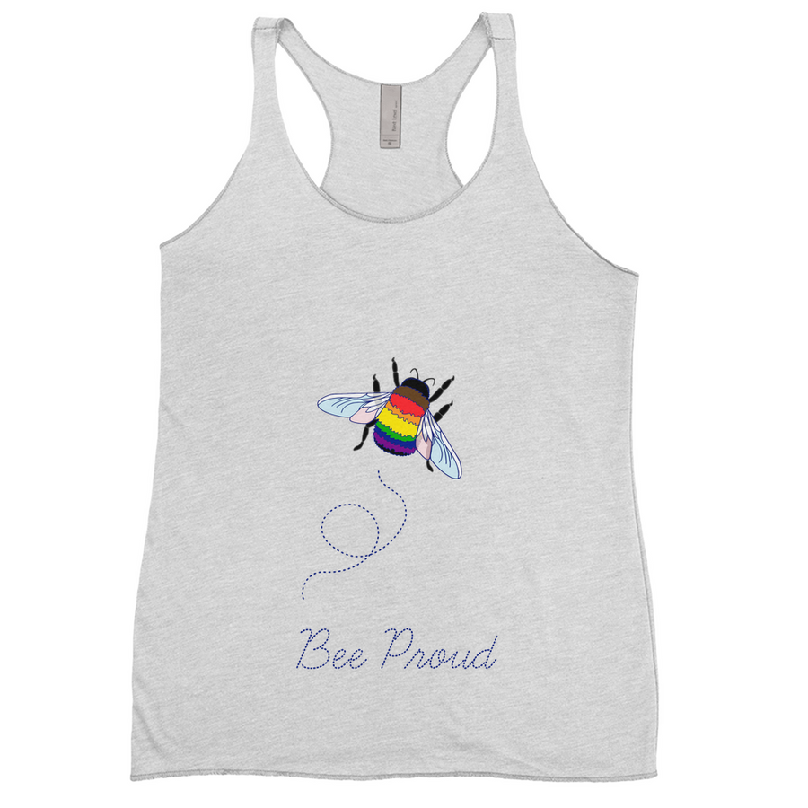 Bumblebee Pride Pun Racerback Débardeur | Choisissez votre coloris et votre jeu de mots