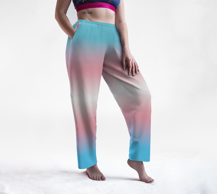 Pantalon de détente dégradé transgenre