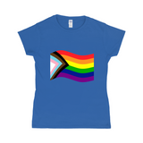 Rainbow Pride Flag Fitted Tshirt | Choose Your Flag | Gildan