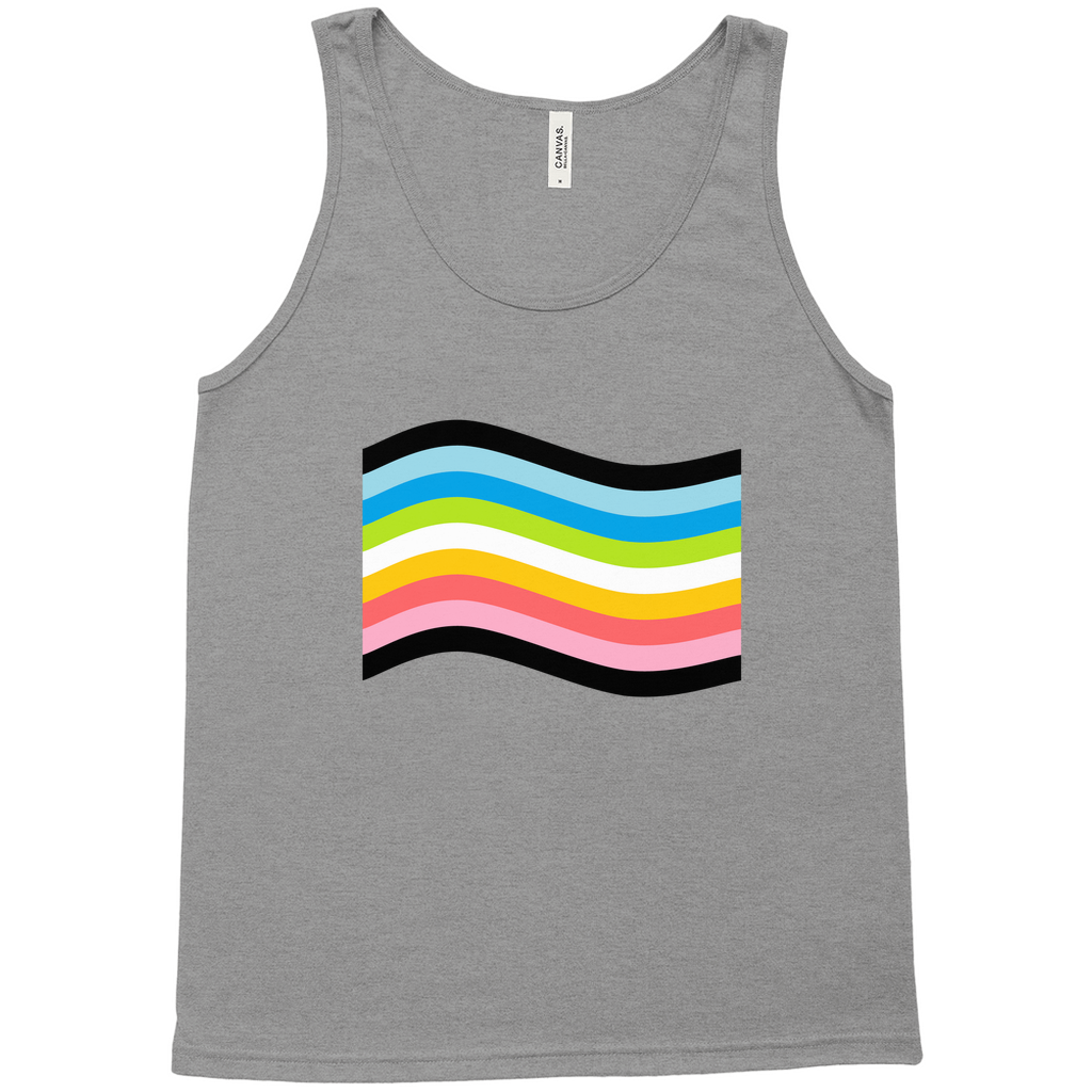 Orientation Pride Flag Relaxed Fit Tank Tops | Choose Your Flag | Bella + Canvas