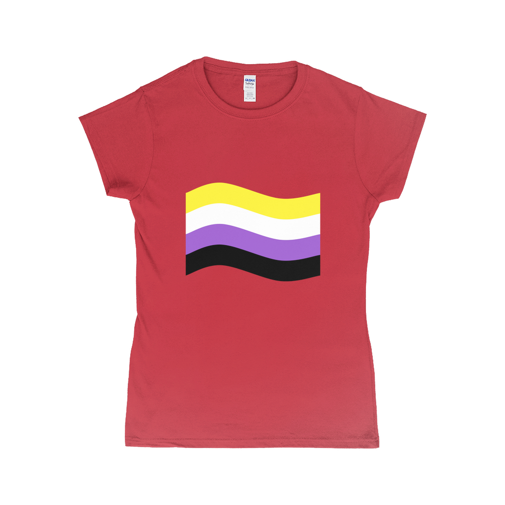 Gender Pride Flag Fitted Tshirt | Choose Your Flag | Gildan