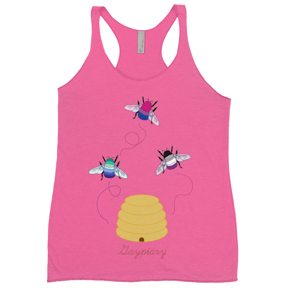 3 Bumblebees - Gaypiary | Bumblebee Racerback Tank Top Apparel ninjaferretart