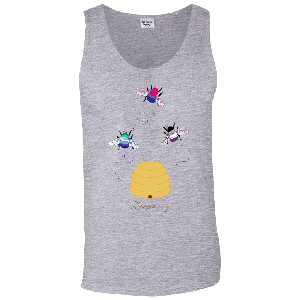 3 Bumblebees - Gaypiary | Bumblebee Relaxed Fit Tank Top | Gildan Apparel ninjaferretart