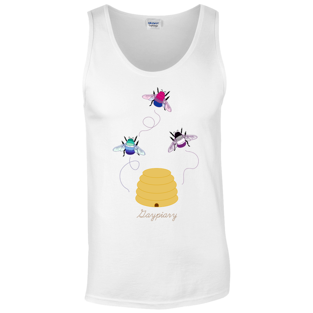 3 Bumblebees - Gaypiary | Bumblebee Relaxed Fit Tank Top | Gildan Apparel ninjaferretart