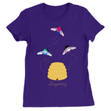 3 Bumblebees - Gaypiary - DARK Fitted Tshirt | Bella + Canvas Apparel ninjaferretart